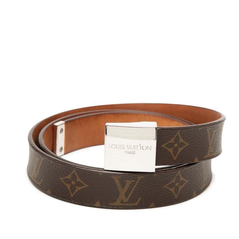 Louis Vuitton Monogram Ceinture Belt Brown Very good condition - Front View