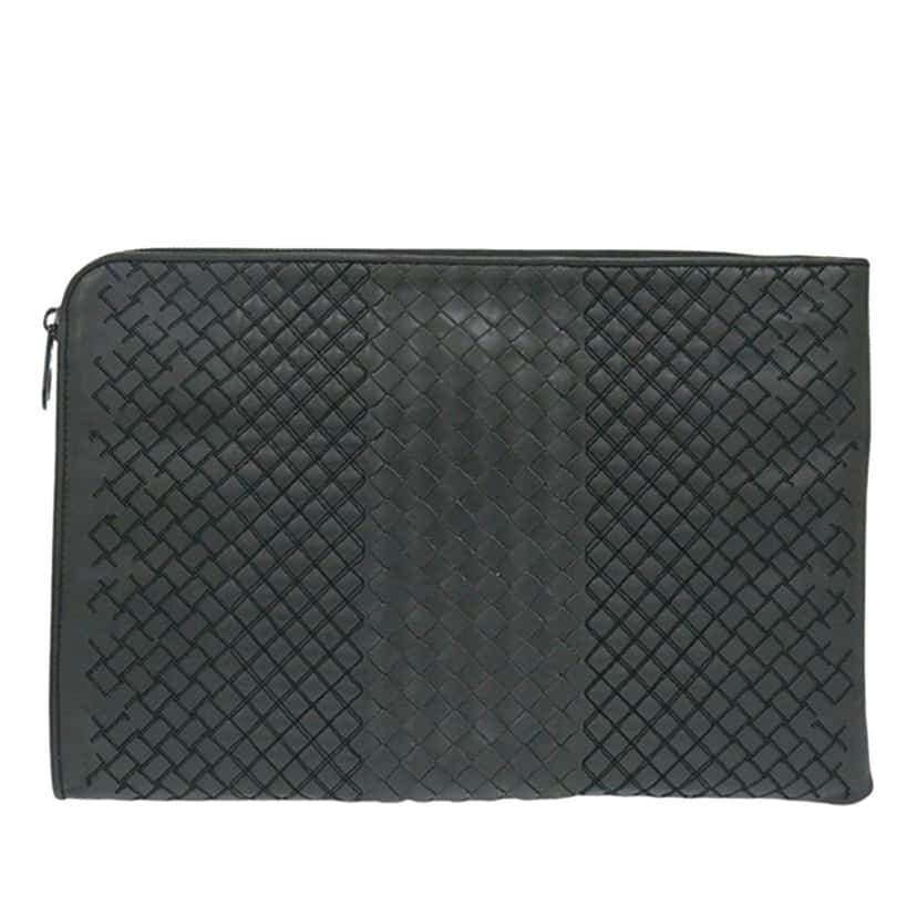 Bottega Veneta Nappa Intreccio Imperatore Zip Clutch Other Leather Very good condition - Front View