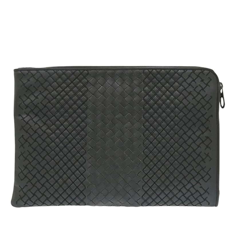 Bottega Veneta Nappa Intreccio Imperatore Zip Clutch Other Leather Very good condition - Back View