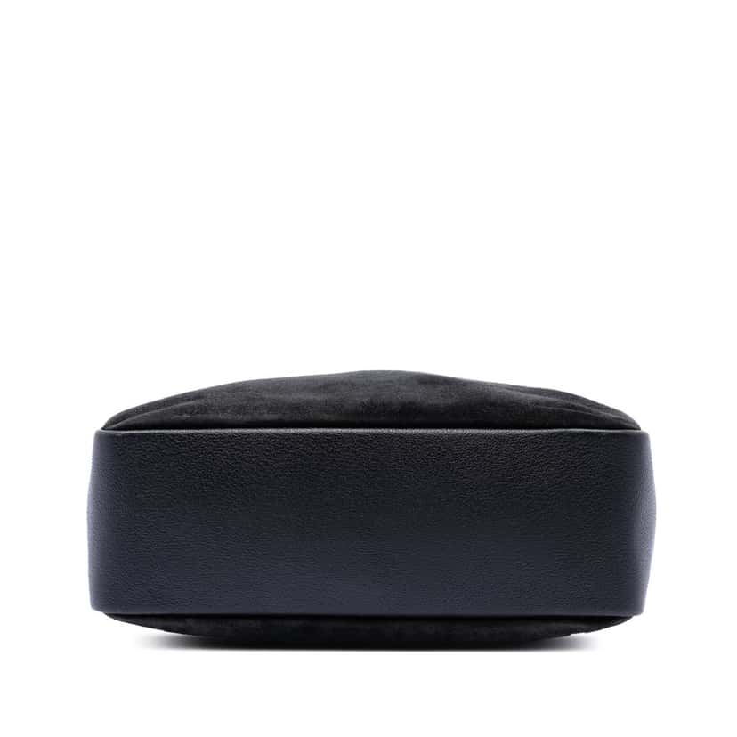 Gucci Suede Bamboo Handbag Black Leather Very good condition - Inside View