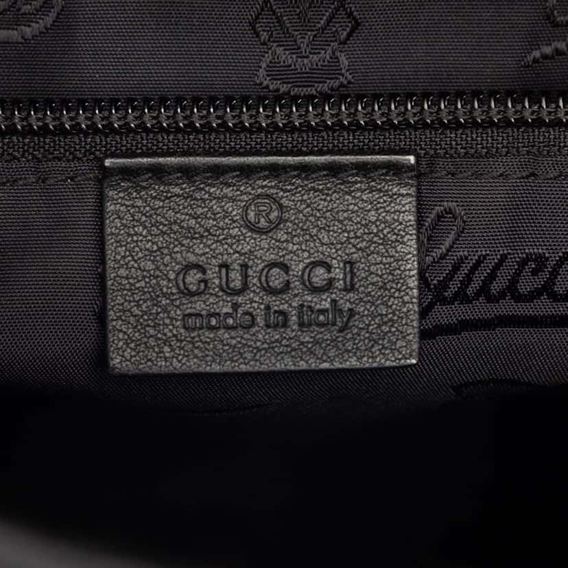 Gucci Guccissima Crossbody Black Leather Very good condition - Box View