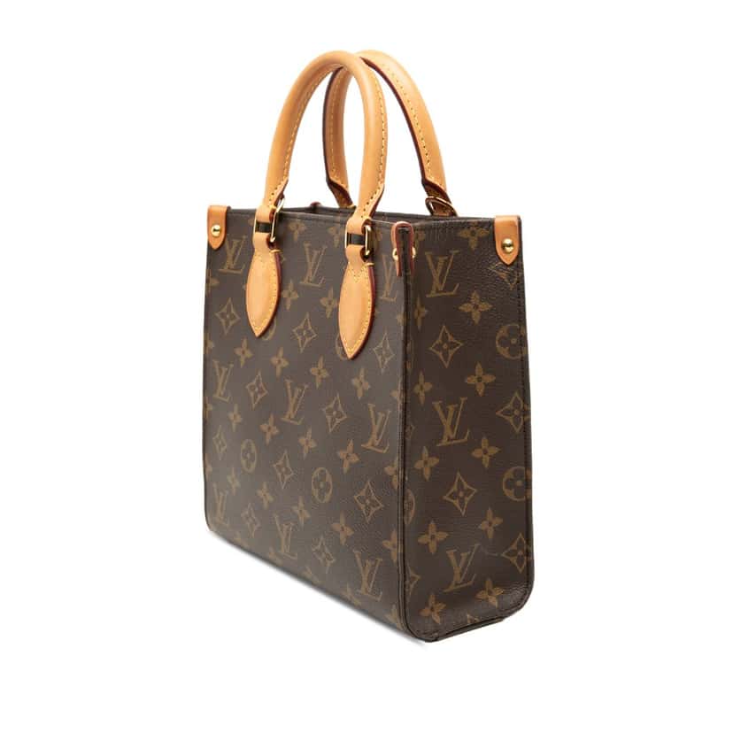Louis Vuitton Monogram Sac Plat BB Brown Very good condition - Back View