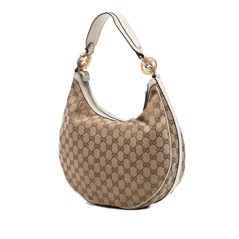 Gucci Medium GG Canvas Twins Hobo Beige Very good condition - Back View
