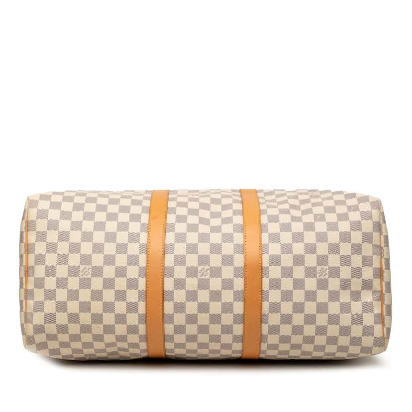 Louis Vuitton Damier Azur Keepall 50 White Very good condition - Inside View