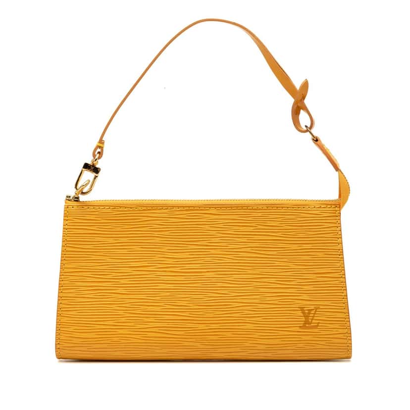Louis Vuitton Epi Pochette Accessoires Yellow Leather Good condition - Front View