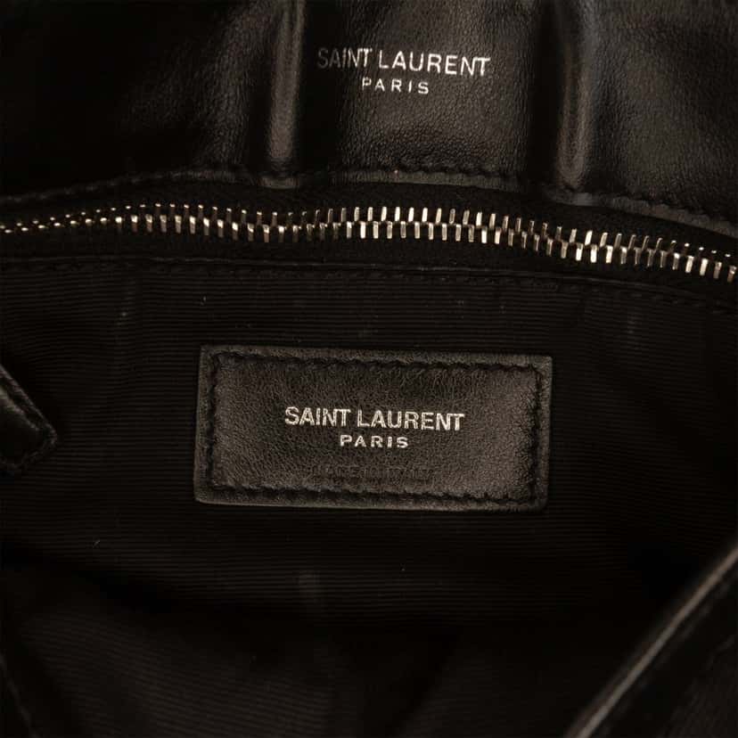 Saint Laurent Toy Matelasse Calfskin Monogram LouLou Crossbody Black Leather Very good condition - Box View