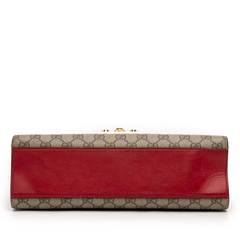 Gucci Medium GG Supreme Padlock Shoulder Bag Beige Very good condition - Inside View