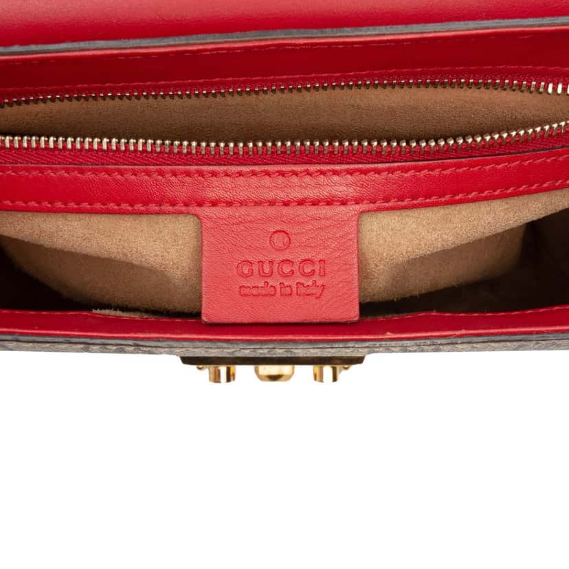 Gucci Medium GG Supreme Padlock Shoulder Bag Beige Very good condition - Box View