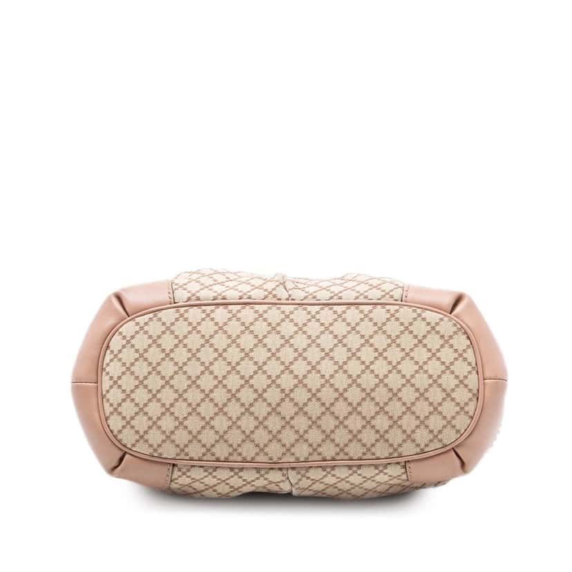 Gucci Diamante Canvas Sukey Satchel Beige Very good condition - Inside View