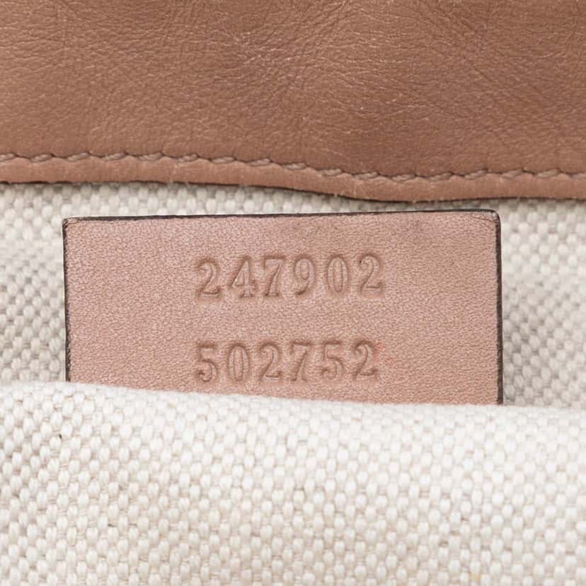 Gucci Diamante Canvas Sukey Satchel Beige Very good condition - Box View