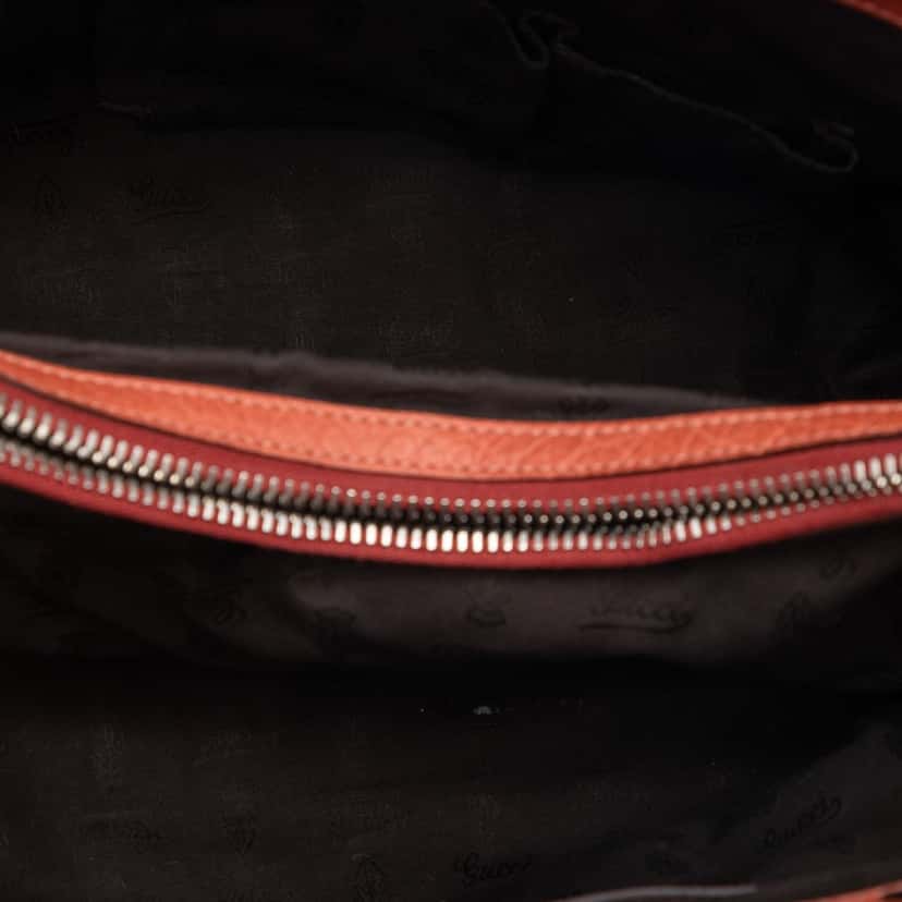 Gucci Medium GG Canvas Bamboo Libeccio Tote Beige Very good condition - Model View