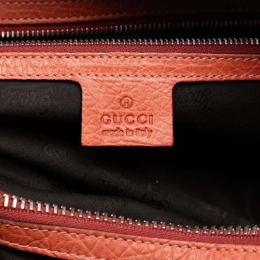 Gucci Medium GG Canvas Bamboo Libeccio Tote Beige Very good condition - Box View