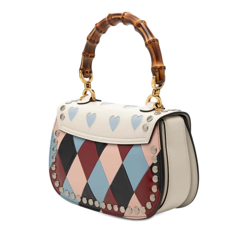 Gucci Small Calfskin Lovelight Bamboo Top Handle Bag Other Leather Very good condition - Back View