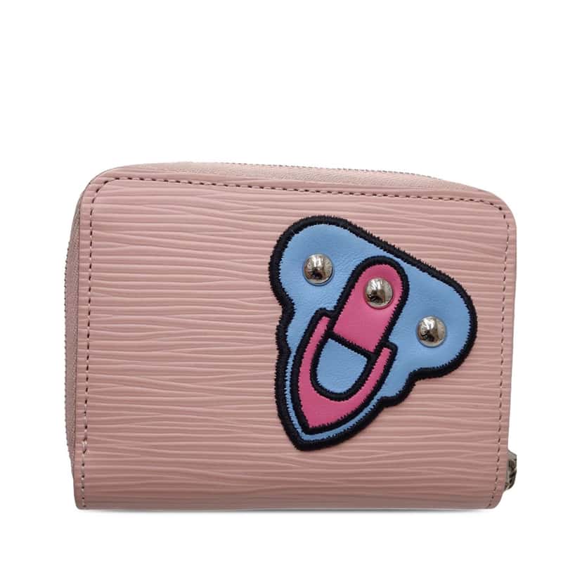 Louis Vuitton Epi LV Stories Zippy Coin Purse Pink Leather Very good condition - Back View