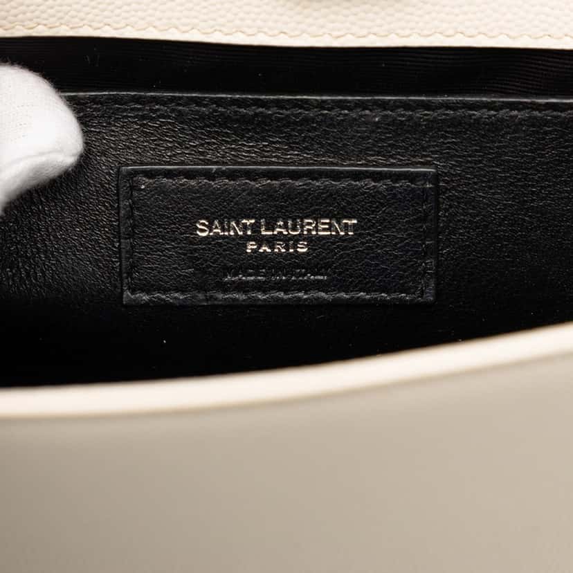 Saint Laurent Small Grain de Poudre Monogram Kate Tassel Crossbody Brown Leather Very good condition - Box View