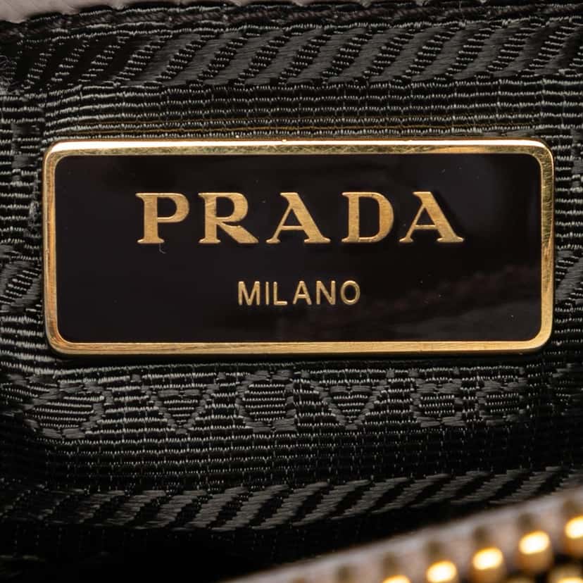Prada Saffiano Lux Parabole Tote Brown Leather Very good condition - Box View