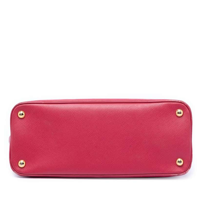 Prada Medium Saffiano Lux Promenade Satchel Pink Leather Very good condition - Inside View