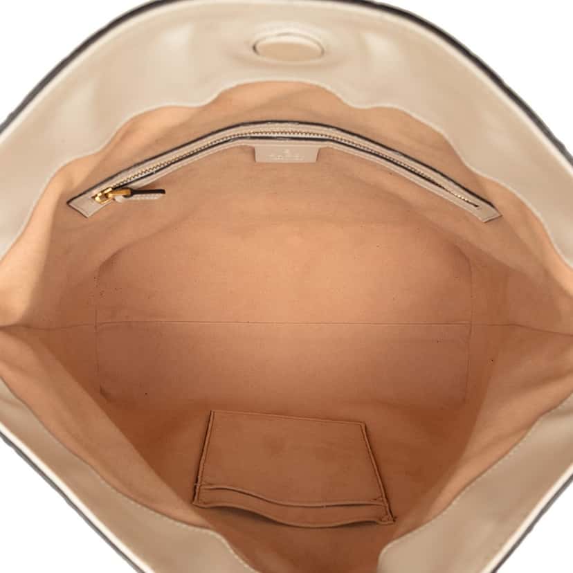 Gucci Guccissima Linea A Fold Over Satchel Brown Leather Good condition - Model View