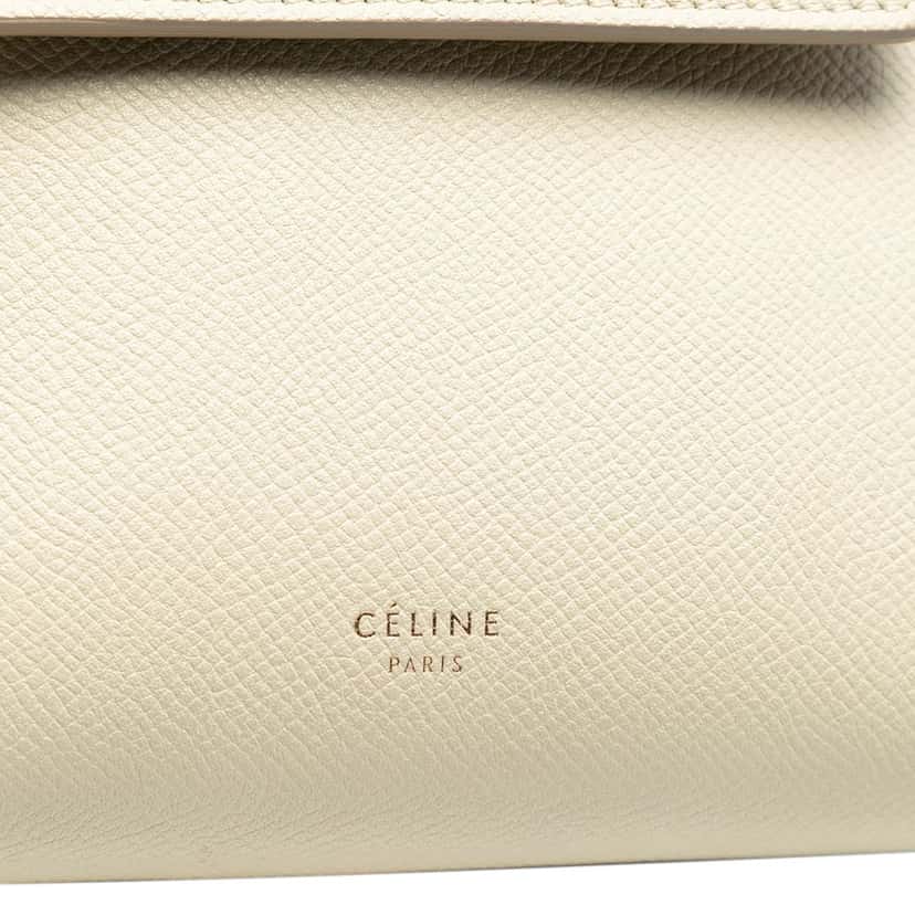 Celine Nano Grained Calfskin Belt Bag Brown Leather Very good condition - Box View