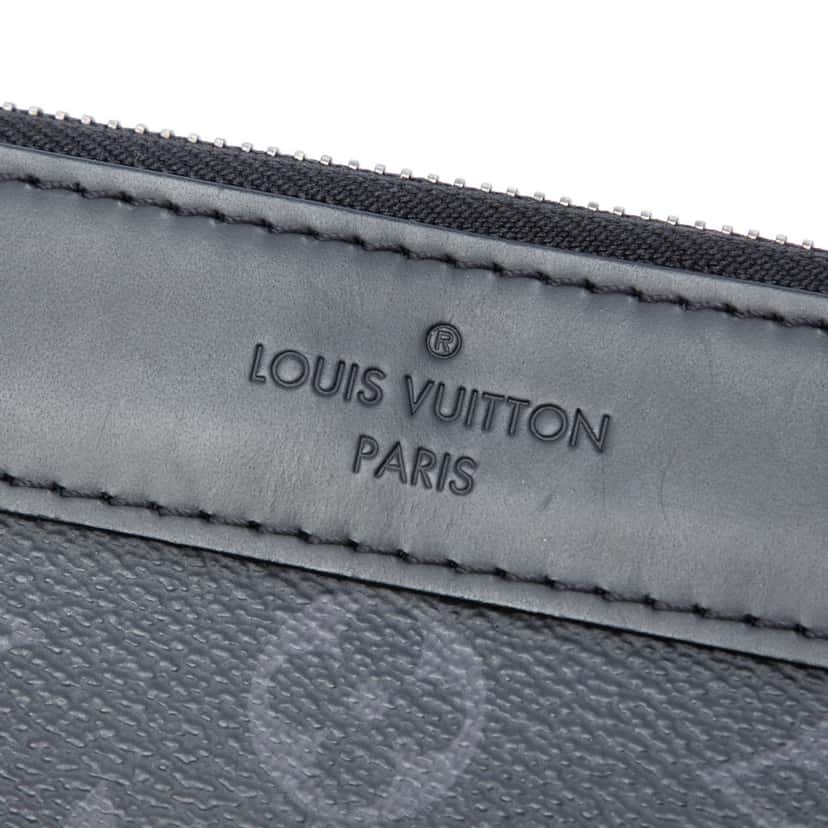 Louis Vuitton Monogram Eclipse Discovery Pochette GM Black Very good condition - Box View