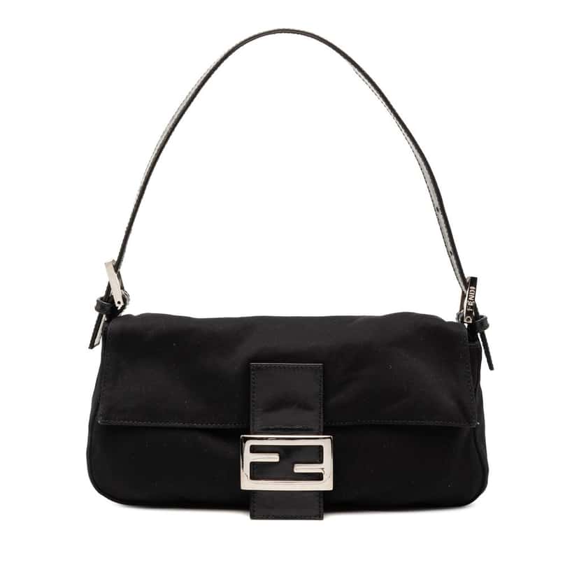 Fendi Neoprene Baguette Black Very good condition - Front View