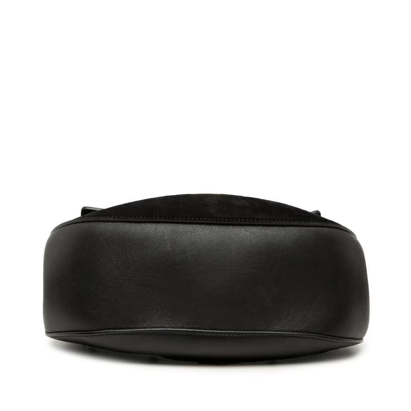Chloé Medium Suede and Calfskin Drew Crossbody Black Leather Very good condition - Inside View