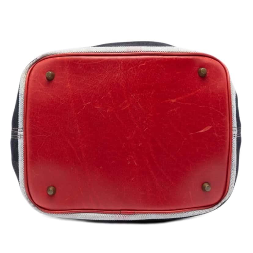 Burberry Medium Mega Check Canvas Ashby Bucket Bag Brown Very good condition - Inside View