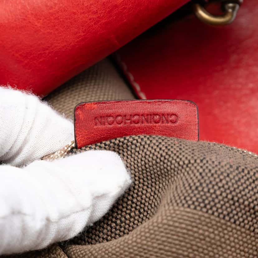 Burberry Medium Mega Check Canvas Ashby Bucket Bag Brown Very good condition - Box View