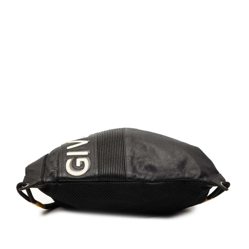 Givenchy Leather and Nylon MC3 Drawstring Backpack Black Leather Very good condition - Inside View