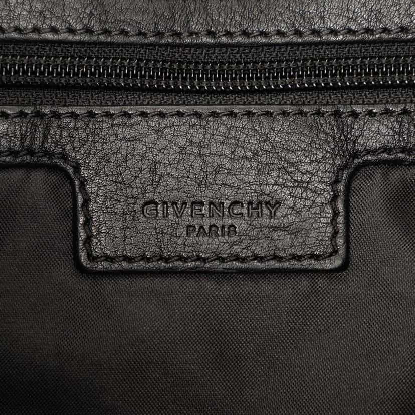 Givenchy Leather and Nylon MC3 Drawstring Backpack Black Leather Very good condition - Box View