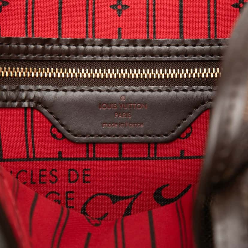 Louis Vuitton Damier Ebene Neverfull PM Brown Very good condition - Box View