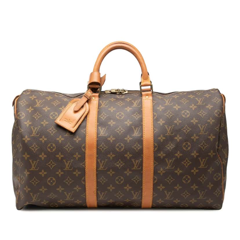 Louis Vuitton Monogram Keepall 50 Brown Good condition - Front View