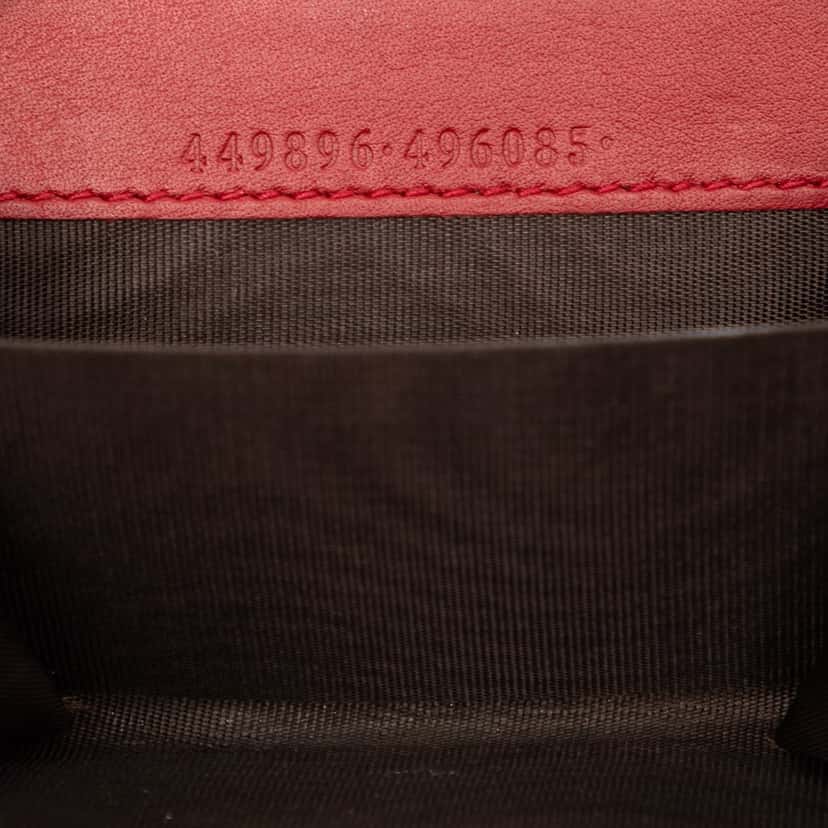 Gucci Microguccissima Zip Around Coin Purse Red Leather Very good condition - Box View