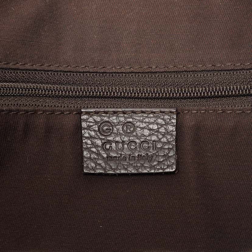 Gucci GG Denim Abbey D Ring Crossbody Brown Very good condition - Box View