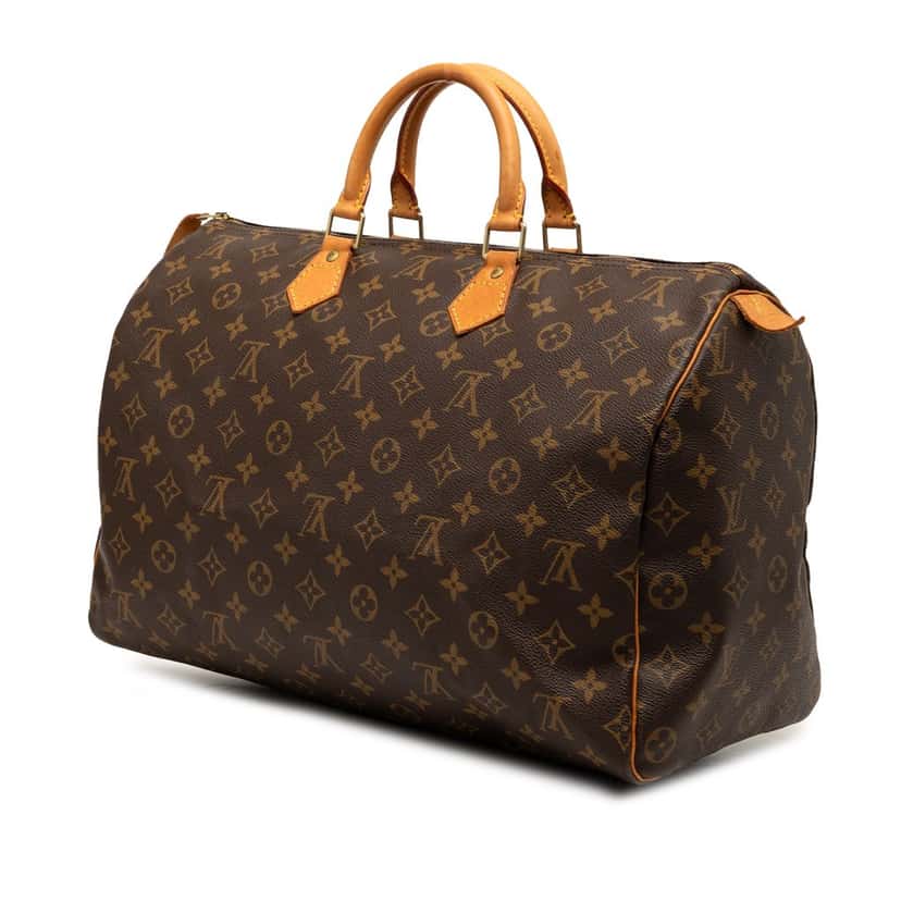 Louis Vuitton Monogram Speedy 40 Brown Very good condition - Back View