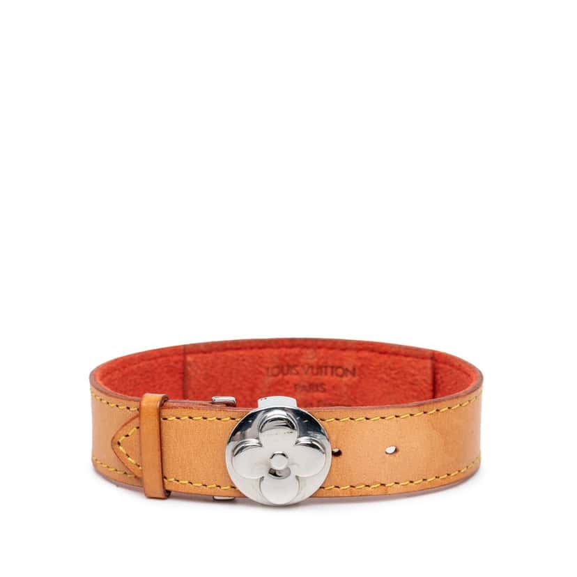 Louis Vuitton Vachetta Monogram Wish Bracelet Brown Leather Very good condition - Front View