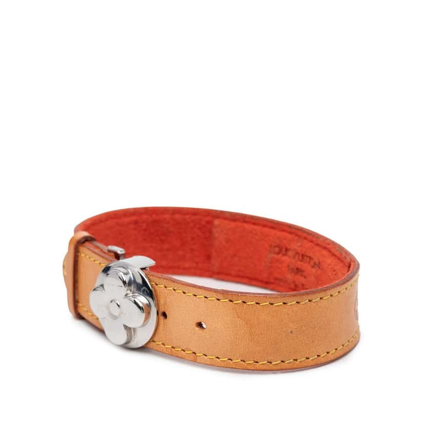 Louis Vuitton Vachetta Monogram Wish Bracelet Brown Leather Very good condition - Back View