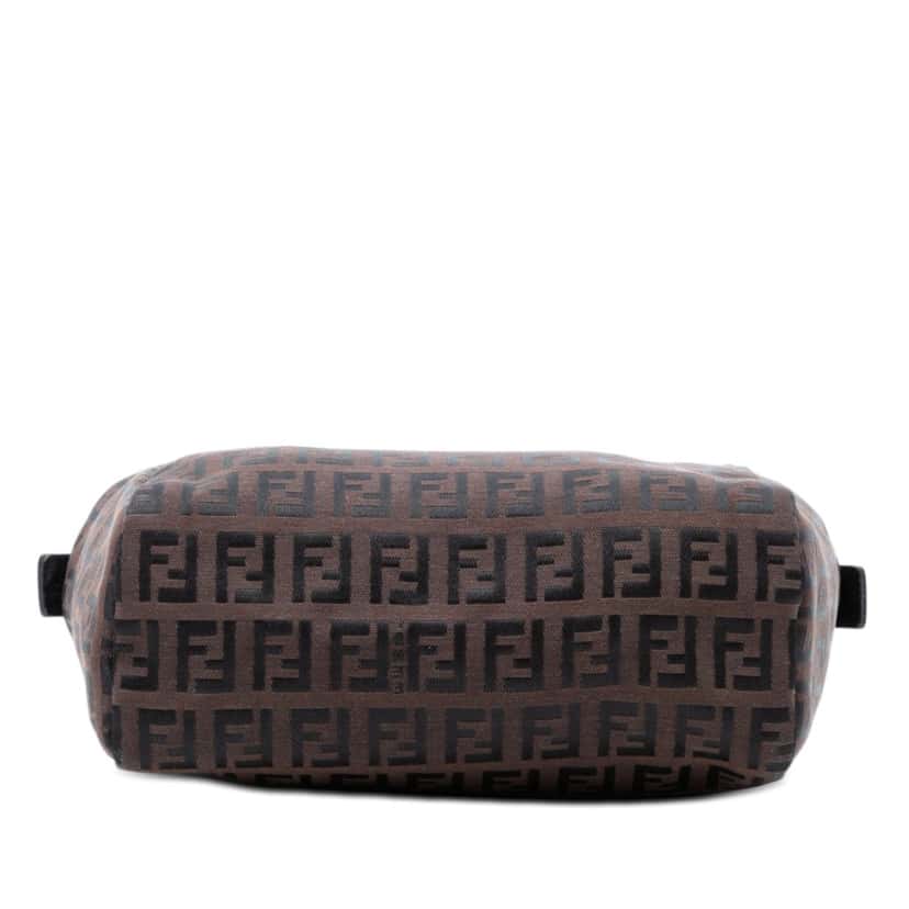 Fendi Mini Zucchino Canvas Handbag Brown Very good condition - Inside View