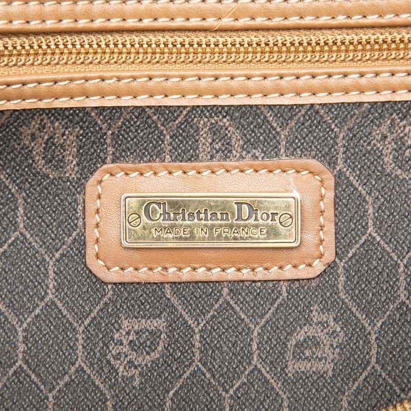 Dior Honeycomb Coated Canvas Boston Bag Black Good condition - Box View