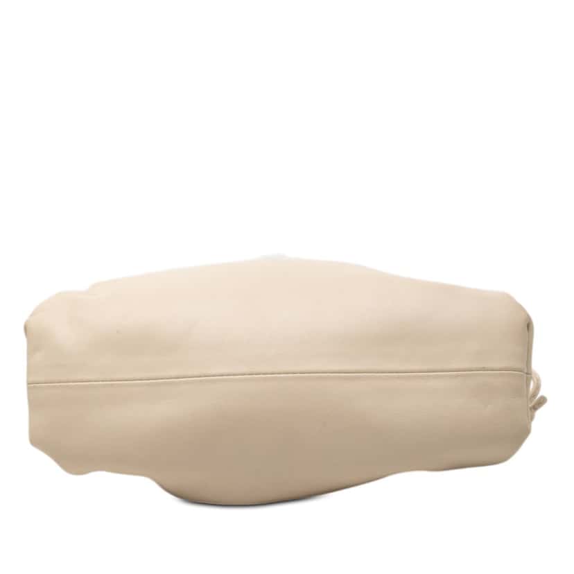 Bottega Veneta Lambskin The Mini Pouch Crossbody Beige Leather Very good condition - Inside View
