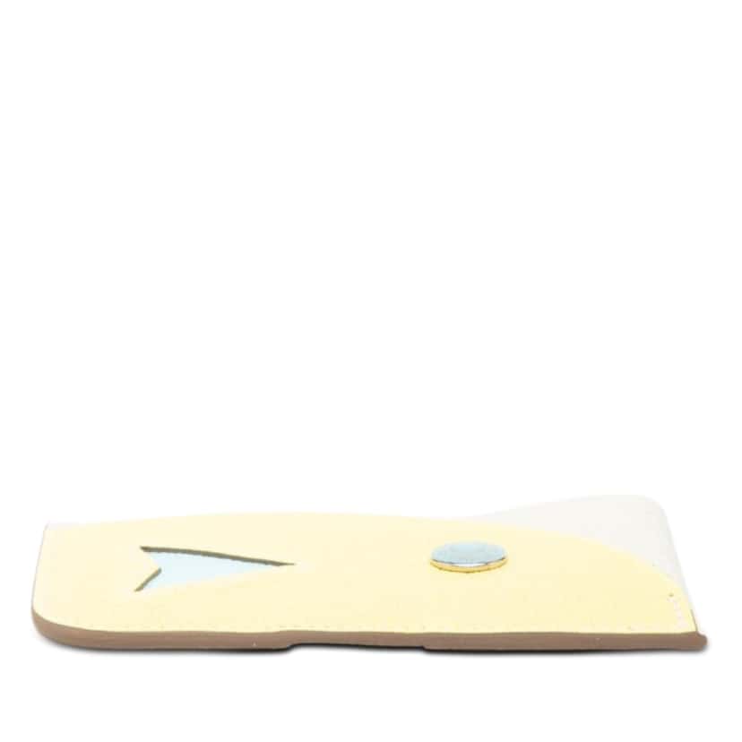 Hermès Chevre Mysore Poisson Card Holder Yellow Leather Very good condition - Inside View