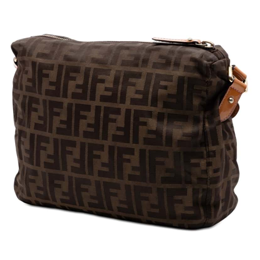 Fendi Zucca Canvas Crossbody Brown Very good condition - Back View