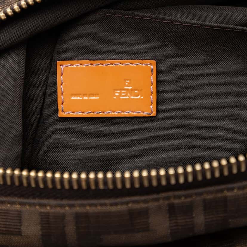 Fendi Zucca Canvas Crossbody Brown Very good condition - Box View