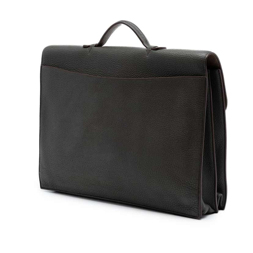 Hermès Togo Sac A Depeches 38 Brown Leather Very good condition - Back View
