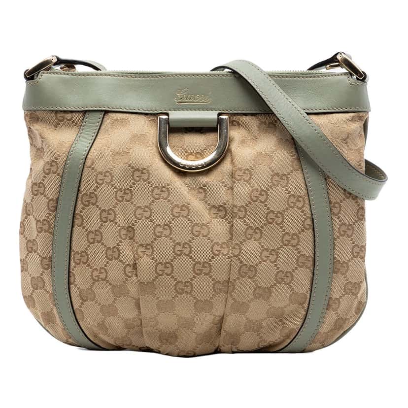 Gucci GG Canvas Abbey D Ring Crossbody Beige Very good condition - Front View