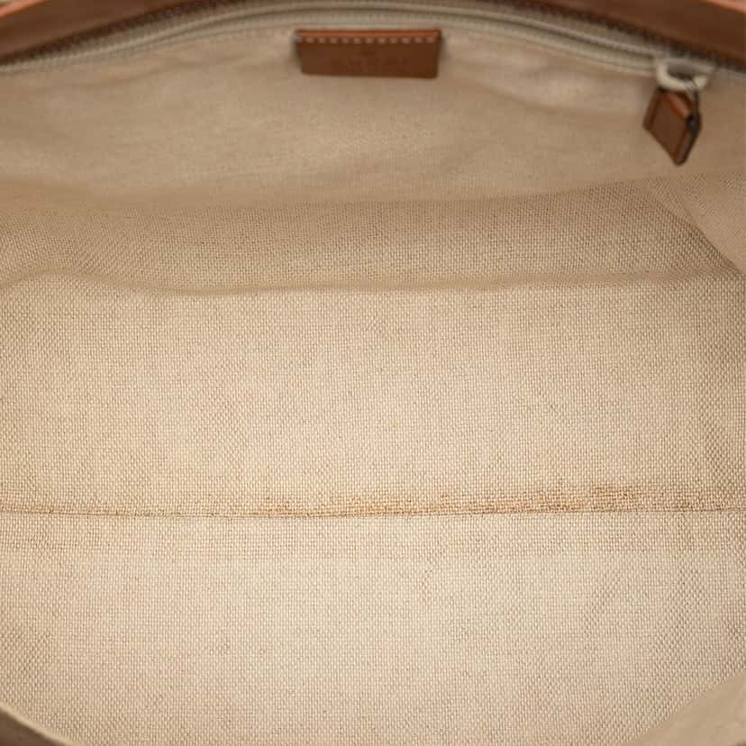 Gucci GG Canvas Web Tote Beige Very good condition - Model View