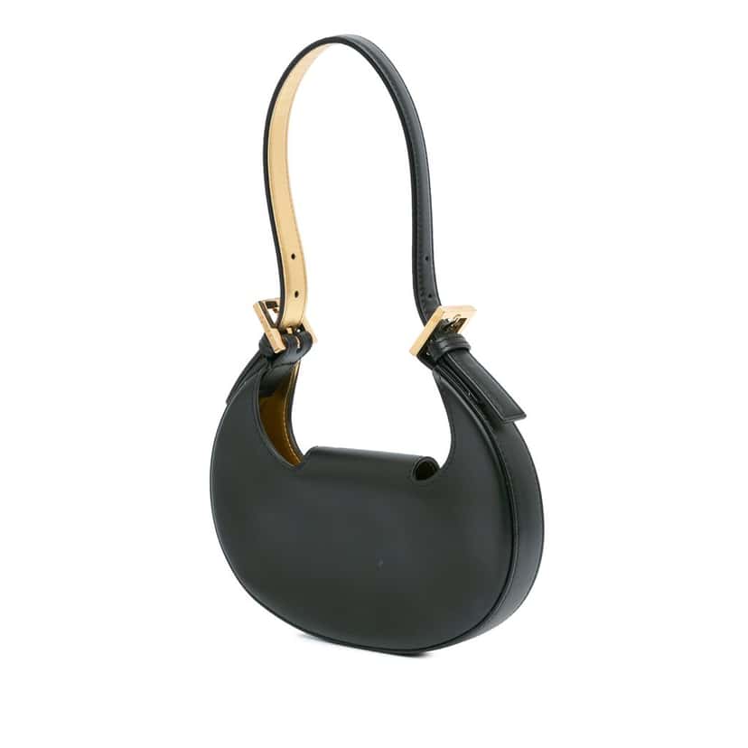 Fendi Mini Leather Cookie Hobo Black Leather Very good condition - Back View