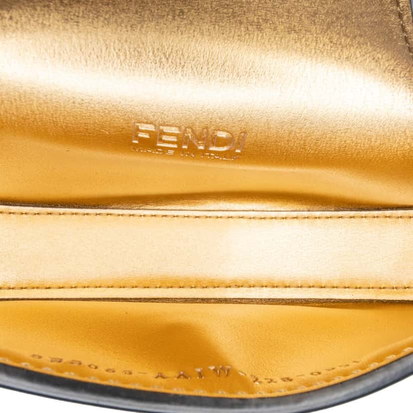 Fendi Mini Leather Cookie Hobo Black Leather Very good condition - Model View