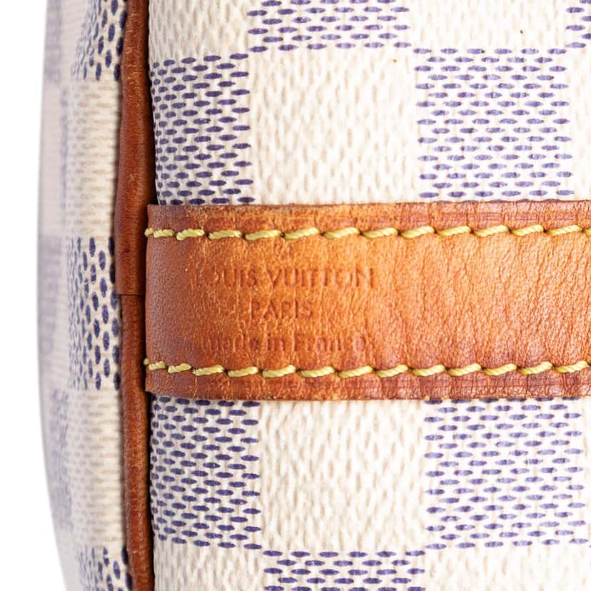 Louis Vuitton Damier Azur Speedy Bandouliere 30 White Very good condition - Box View