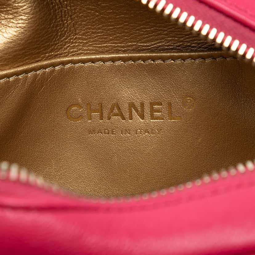 Chanel Lambskin Coco Midnight Camera Bag Pink Leather Very good condition - Box View